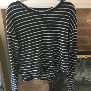 3 for 15! Forever 21 fuzzy & soft striped shirt